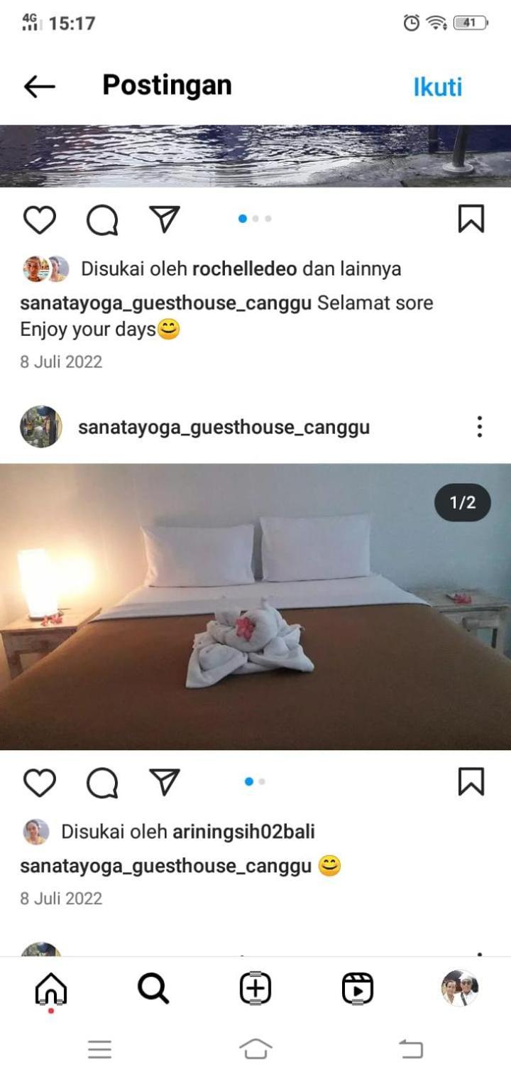 Sanata Yoga Guesthouse Canggu Exteriér fotografie